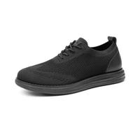 Bruno Marc Baskets à Lacets pour Hommes Respirante et Décontractée Chaussures Oxfords Confortables Chaussure Homme Ville,Size 42,Tout/Noir,GRAND-02