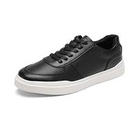 Bruno Marc Baskets Décontractées pour Hommes Confortables Chaussures Elégantes Basket à Lacets Durable et Antidérapante,Size 46,Noir,SBFS223M
