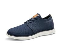 Bruno Marc Baskets Oxford pour Hommes Respirant et Décontracté Chaussures Sportives Confortables Oxfords pour Le Bureau GRAND-01,Size 44.5,Bleu/Foncé,GRAND-01