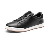Bruno Marc Baskets pour Hommes Confortables Chaussures Décontractées Elégantes Basket à Lacets,Size 41.5,Noir,BMUMFN2506