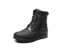 Bruno Marc Bottes de Neige Hommes Isolées Imperméables Chaudes Extérieur Doublure Fourrure Hiver,Size 44,Noir,SBSB229M