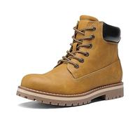 Bruno Marc Bottes de Neige pour Hommes Chaude et Confortable Bottines de Hiver avec Doublure en Fausse Fourrure Douce et Courte Jaune SBSB226M-E Taille 47 (EUR)