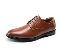 Bruno Marc Chaussure Homme Ville Classique et Antidérapantes Chaussures Oxfords Habillées Derby pour Hommes Confortables,Size 46,Brun,BMUMOX2522
