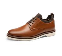 Bruno Marc Chaussure Homme Ville Classique et Légères Chaussures Oxfords Décontractées pour Hommes Confortables,Size 42,Brun,BMUMOX2508