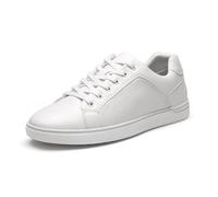 Bruno Marc Chaussures Basses à Lacets pour Homme Sneaker Espadrille,Size 46W,Blanc,SBFS211MWIDE