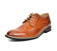 Bruno Marc Chaussures de Ville Homme Oxfords Classique Chaussure Costume Fermeture à Lacets Entreprise Officiel pour Travail Prince-16,Size 41,Brun,PRINCE-16