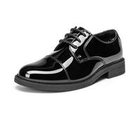 Bruno Marc Chaussures Oxfords pour Garçon Chaussure Costume Enfant pour École,Size 28.5,Noir-Pat,SBOX211K