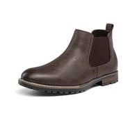 Bruno Marc Hommes Bottines Chelsea Élégance Boots,Marron Foncé,43