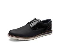 Bruno Marc Hommes Chaussures Oxfords Chaussure Ville Homme pour Bureau Costume Mariage Noir SBOX2213M-E Taille 40 (EUR)