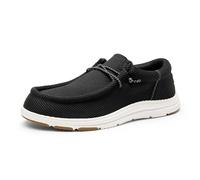 Bruno Marc Hommes Mocassins et Loafers Confortable Slip on Décontracté Bateau Chaussures de Conduite,Size 43,Noir Blanc,SBLS2302M