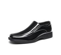 Bruno Marc Mocassin Homme Classique Chaussures Bateau et Mocassins Hommes Confortable pour Marche Bureau Extérieur,Size 44.5,Noir/Pat,CAMBRIDGE-05