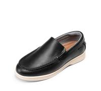 Bruno Marc - Mocassins à enfiler pour garçons et tout-petits - Chaussures habillées faciles à enfiler et à enlever avec semelle intérieure rembourrée - Semelle antidérapante en TPR - Pour l'école, les