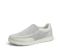 Bruno Marc Mocassins Homme Elégantes Chaussures Décontractés à Enfiler Elégantes et Durable Loafers Hommes,Size 46,Gris Clair,BMUMLS2520