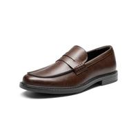 Bruno Marc Mocassins Hommes Décontractés Chaussures Légères pour Bureau,Size 43.5,Marron Foncé,SBLS26021M