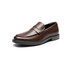 Bruno Marc Mocassins Hommes Décontractés Chaussures Légères pour Bureau,Size 43.5,Marron Foncé,SBLS26021M