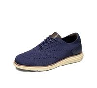 Bruno Marc Oxford Baskets classiques confortables en maille pour homme, noir foncé, 12
