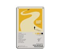 Bruno Mars Doo Wops & Hooligans Music ALbum Cover Signed Limited Retro Tin Sign Metal Sign Chic Art Retro Iron Painting Bar People Cave Cafe Family Garage Poster Décoration murale 20 x 30 cm