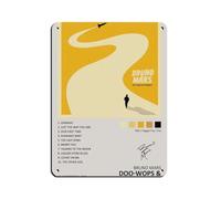 Bruno Mars Doo Wops & Hooligans Music ALbum Cover Signed Limited Retro Tin Sign Metal Sign Chic Art Retro Iron Painting Bar People Cave Cafe Family Garage Poster Décoration murale 30 x 40 cm