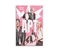 Bruno Mars E Rosé APT Affiches sur toile avec signée et signée par couverture d'album - Affiches esthétiques - Décoration murale pour chambre à coucher, salle de classe, chambre à coucher - 40 x 60 cm