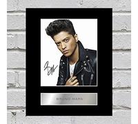 Bruno Mars Photo dédicacée encadrée