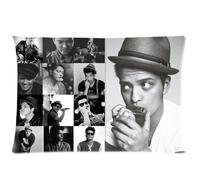 Bruno Mars Pillowcase Custom Cushion Case Zippered Two Sides Printed 20x26 Inches Fasfion Design Cotton Throw Pillow Cover