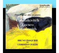 Bruno Pasquier / Christian Ivaldi - Pieces Pour Alto Et Piano