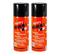 Brunox 2X Convertisseur de rouille époxy protection antirouille stop rouille apprêt primaire 400 ml