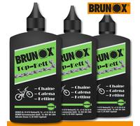 Brunox 3X 100Ml Top-Kett High-Tec Lubrifiant Entretien Huile VTT