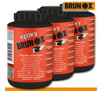 Brunox 3X 250Ml Époxy Antirouille Primaire Clôture Vis Acier Fer Protection