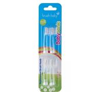 Brush-Baby BabySonic Set de tête de rechange pour brosses à dents électriques, 18-36 mois, lot de 4
