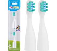 Brush-Baby | Embouts de brosse à dents Gokidz - 2 pièces - Nettoyage en douceur - Pour les enfants de 3 à 6 ans