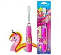 Brush-Baby 5060178101447 Brosse À Dents Électrique Enfant Brosse À Dents Vibrante Rose, Transparent