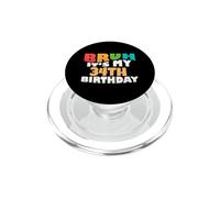 Brush, C'est Mon 34e Anniversaire, célébration de Mon Trente-quatrième Anniversaire PopSockets PopGrip pour MagSafe