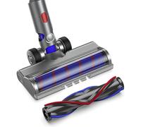 Brush Compatible pour Dyson V7 V8 V10 V11 V15 Soft Roller, Turbo Brush with 4 LED Lights with Roller Bristles for Carpet Floor Parquet Tiles Parquet