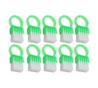 Brush for Nails - 10pcs Manicure Dust Remover Ring Cleaning Brushes | Mini Nail Dust Cleaner Set, PP Bristle Nail Scrub Brush for Salon, Home, Makeup Desk, Travel Grooming, Office Nail Cleaning