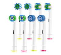Brush Head Nozzles ，Compatible For Oral， B Replacement Toothbrush Sensitive Clean Sensi Ultrathin Gum Care，Compatible for Oralb(Black and White)