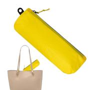Brush Holder - 19 × 7 cm, Cosmetic Face Brushes Holder, Large Opening | Waterproof Travel Cosmetic Bag, Portable Makeup Brush Storage Pouch for School, Offices and Vacations, jaune, Reportez-vous à la