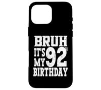 Brush It's My 92e Anniversaire, Cadeaux d'anniversaire pour Homme de 92 Ans Coque pour iPhone 16 Pro Max