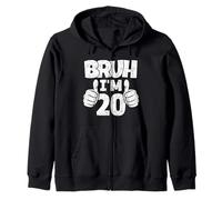 Brush, J'Ai 20 Ans, au Revoir, Adolescents, 20e Anniversaire, garçon, Anniversaire Sweat à Capuche