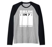 Brush, J'Ai 7 Ans, Signe Mon 7e Anniversaire Manche Raglan
