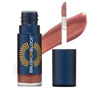 Brush On Block Huile protectrice pour les lèvres Sun Shine FPS 30, protection minérale contre les UVA/UVB et la lumière bleue, hydratante, sans cruauté, sans gluten et végétalienne, figue