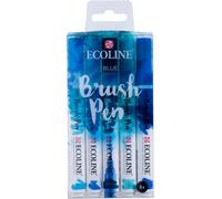 Brush Pen Set De 5 Marqueurs Pointe Feutre - Teintes Bleus Marqueurs À Dégrader Pour Lettering, Dessin & Journaling[Z2549]