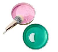 Brush Purifier, Cosmetic Cleaning Gel Balm System 100g Travel Use Kit Silicone Mat Material Deep Makeup Brush Washing Tool Set Hygiene Care Solution for Eyeshadow Foundation Brushes Daily Use