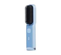 Brush Straightener Comb, Fast Heating Balm, 8.07x1.77x1.18 inches Rechargeable Cordless Styler with Safety, Hot Hair Cosmetic Tool with Comfort, Modern Grooming Design Style, Accessory for Women