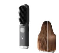 Brush Straightener Comb, Fast Heating Balm, 8.07x1.77x1.18 inches Rechargeable Cordless Styler with Safety, Hot Hair Cosmetic Tool with Comfort, Modern Grooming Design Style, Accessory for Women
