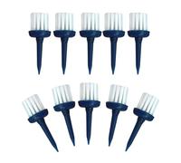 Brush Tees Golf Outils d'entraînement de sport incassables à faible | Lot de 10 tees longue distance en forme de brosse pour homme et femme pour golfeurs en plein air, jardin