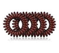 BrushArt Hair Rings élastiques à cheveux Brown 4 pcs