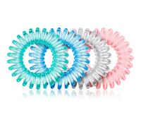BrushArt Hair Rings élastiques à cheveux Clear Mix 4 pcs