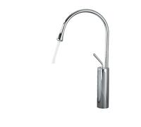 Brushed Gold Bathroom Basin Faucet Single Lever 360 Spout Moder Brass Hot Cold Mixer Water Sink Tap For Kitchen(Chrome tall)