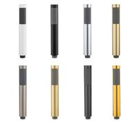 Brushed Gold Handheld Shower Head Brass Hand Shower Matte Black Bath Sprinkler White Rain Shower Sprayer Water Saving Chrome(Black Hose)